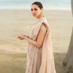 Qalamkar Sahil Luxury Lawn'25 ( Skin)