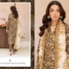 ZIVA By Guljee Lawn Suit Mehndi Green