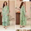 Parrot Greean ZIVA By Guljee Lawn Suit