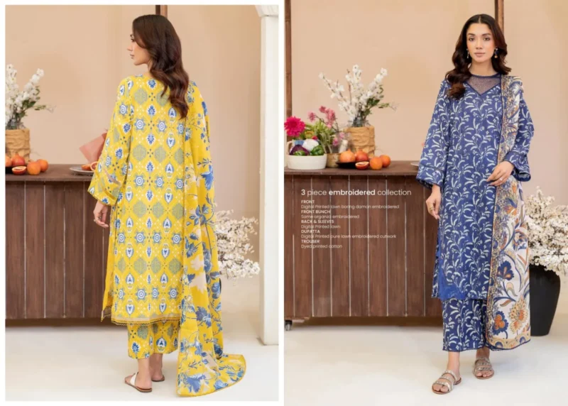 ZIVA By Guljee Lawn Suit -1