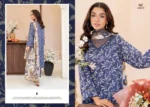 ZIVA By Guljee Lawn Suit Royal Blue