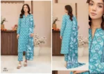 ZIVA By Guljee Lawn Suit Light Bue