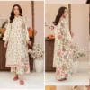 ZIVA By Guljee Lawn Suit White