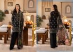 Mahajal Embroidered Lawn Suit (Black)